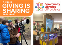 You're Invited to Community Libraries of Providence' Giving is Sharing Breakfast