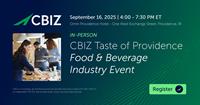 CBIZ Taste of Providence: Food & Beverage Industry Event