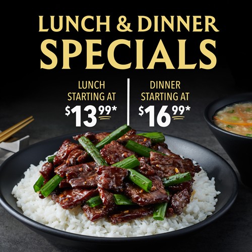 Lunch and Dinner Specials