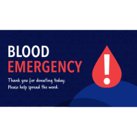 URGENT! RIBC Declares a Blood Emergency. We Need Your Help! 