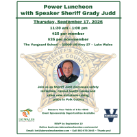 2026 Power Lunch with Grady Judd, Thurs., September 17, 2026