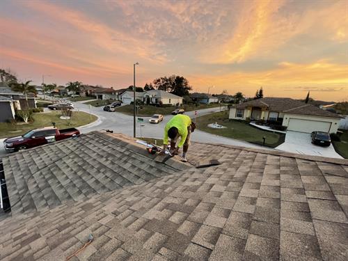 Sunset on Roof Top