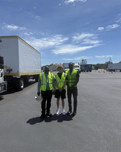 Florida CDL students completing hands-on training.
