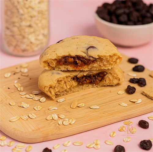 Oatmeal raisin stuffed cookie