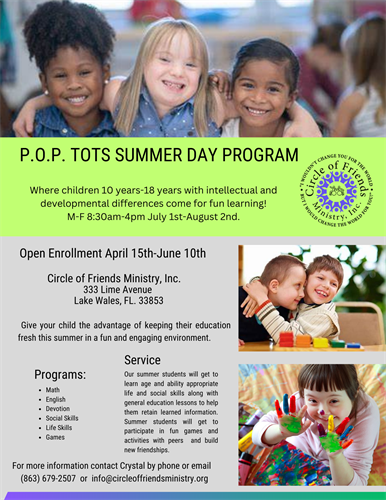 Summer Day program for IDD children