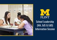 School Leadership (MA, EdS & EdD) Information Session