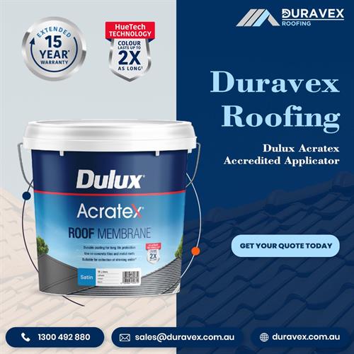 Duravex Roofing - Dulux Acratex Accredited Applicator 