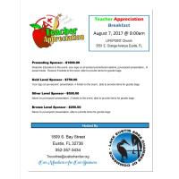 Teacher Appreciation Breakfast 2017