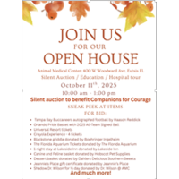 Silent Auction to benefit Companions for Courage at Animal Medical Centers open house - All invited!