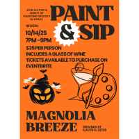 2025 October 14 Paint & Sip at Magnolia Breeze