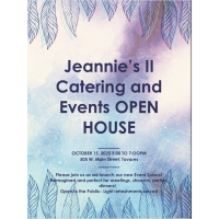 Jeannie's II Open house