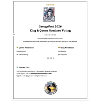 2026 GeorgeFest King & Queen Nominee Voting