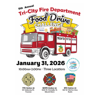 2026 6th Annual Tri-City Fire Department Food Drive Challenge