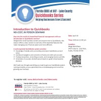 2026 Introduction to Quickbooks Series - April 16