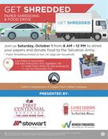 Community Paper Shred Event and Food Drive