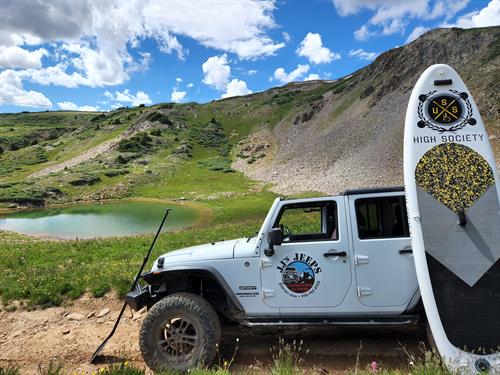 Jeep-Accessed Stand Up Paddleboarding