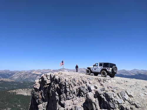 Summit of American Flag Mountain 12,703 ft 