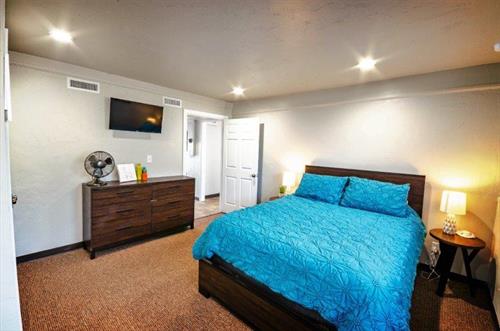 Bedroom at at The Spring Street Hideaway in Downtown Tahlequah Oklahoma Bedroom at at The Spring Street Hideaway in Downtown Tahlequah Oklahoma