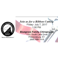 Ribbon Cutting Bluegrass Family Chiropractic