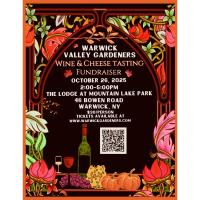 Warwick Valley Gardeners Fall Wine & Cheese Tasting