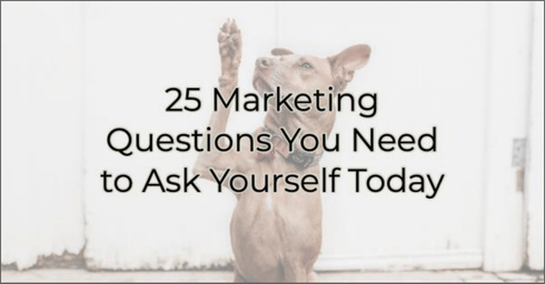 Image for 25 Marketing Questions You Need to Ask Yourself Today