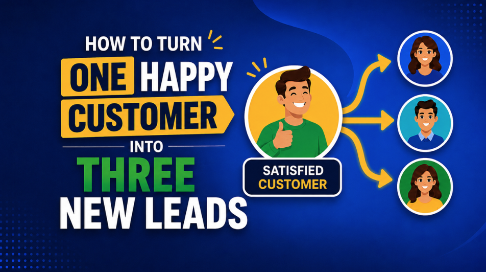 Image for How to Turn One Happy Customer Into Three New Leads