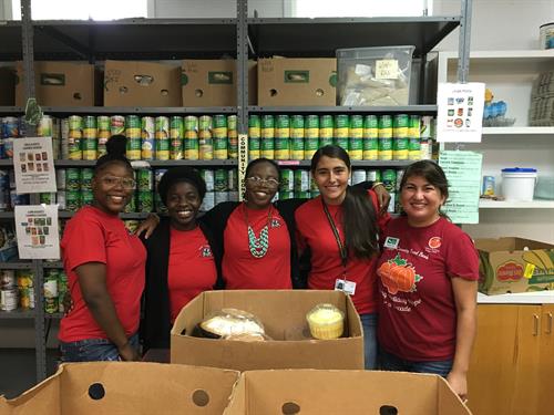 HOPE Group volunteering at the Hays County Food Bank