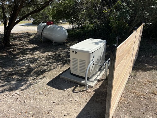 Turnkey installation available for generators and propane.