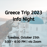 Chamber Trip to Greece March 2023 Information Night