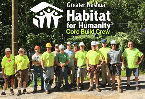 Greater Nashua Habitat for Humanity's Core Volunteer Build Crew
