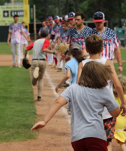 Kids get to run the bases after every home game!