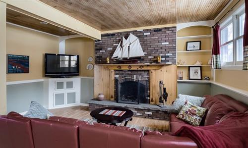 Staged family room for a seller.