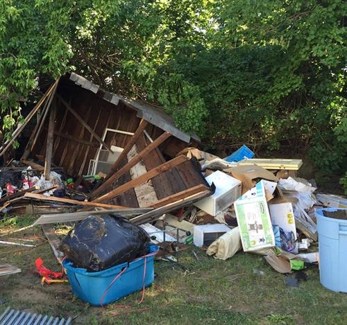 Shed demo and removal