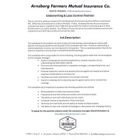 Arnsberg Farmers Mutual Insurance Co.