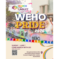 March with LAGLCC: WeHo Pride 2026 Registration
