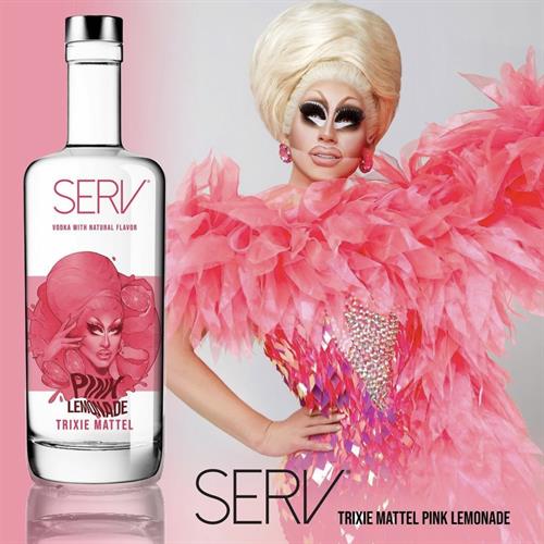 SERV Trixie Mattel Pink Lemonade Vodka 