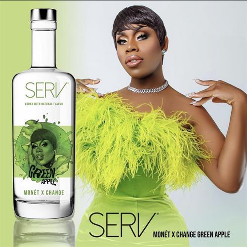 SERV Monet X Change Green Apple Vodka 