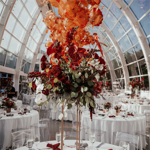 300 Person Dinner at the Chihuly Garden and Glass in Seattle