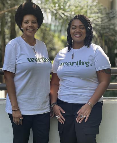 Team Worthy - Left, Evie Smith, Right, Delmicia Joy Williams Team Worthy - Left, Evie Smith, Right, Delmicia Joy Williams