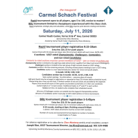 Carmel Schach Festival