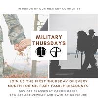Military Thursdays with CarmelBarre and Go Figure Activewear