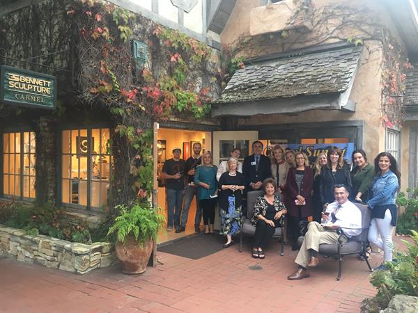 2017 with our initial group at The Bennett Gallery in downtown Carmel 