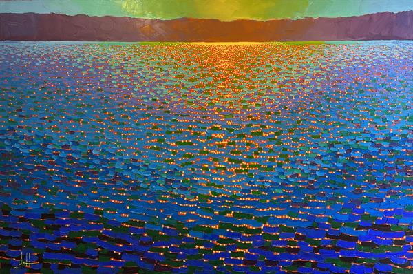 Jeff Daniel Smith "Sun Water Shimmer" 40"x60"