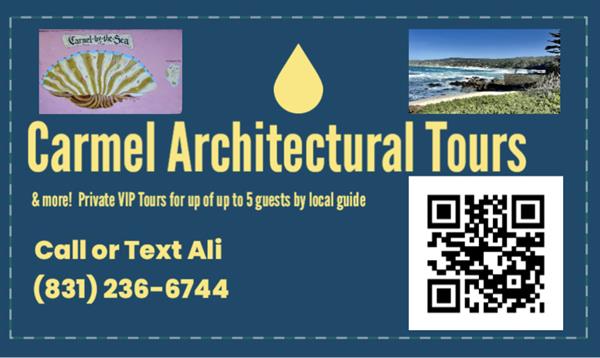 2-2.5 Carmel Architectural private tour for groups of up to 5 guests