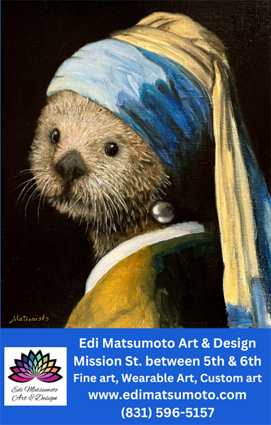 Otter with a Pearl Earring 