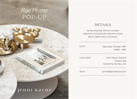 Rye Home Pop Up at Jenni Kayne Carmel