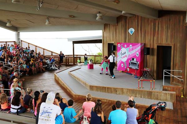 Bucky & Gigi perform for children at Big Lagoon State Park at the Southwest Branch Library's Summer Reading Club 2018