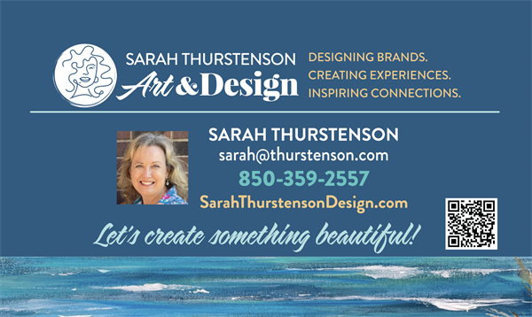 ST Art and Design Business Card info.