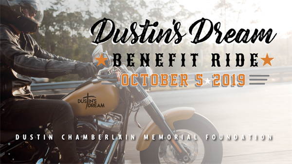 Dustin's Dream Benefit Ride Logo and Digital promotion