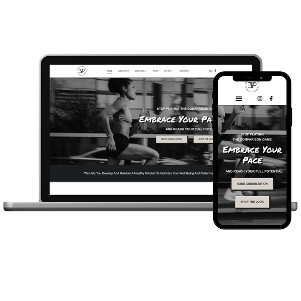 EmbraceYourPace.com website design